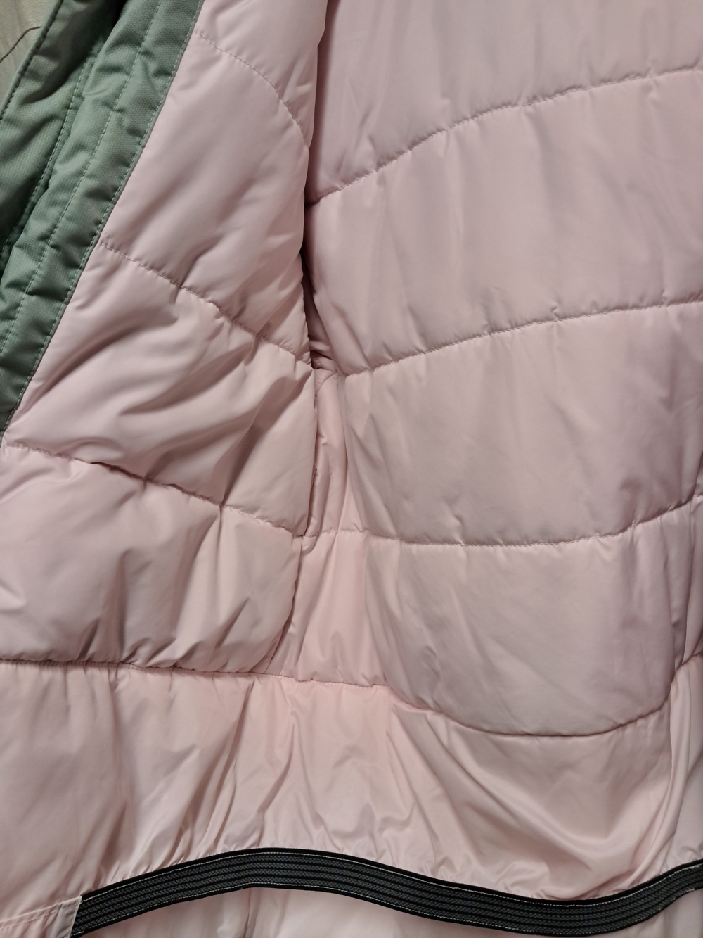 The North Face Kids' Mint Green Raincoat with Pink Lining - Picture 9 of 15